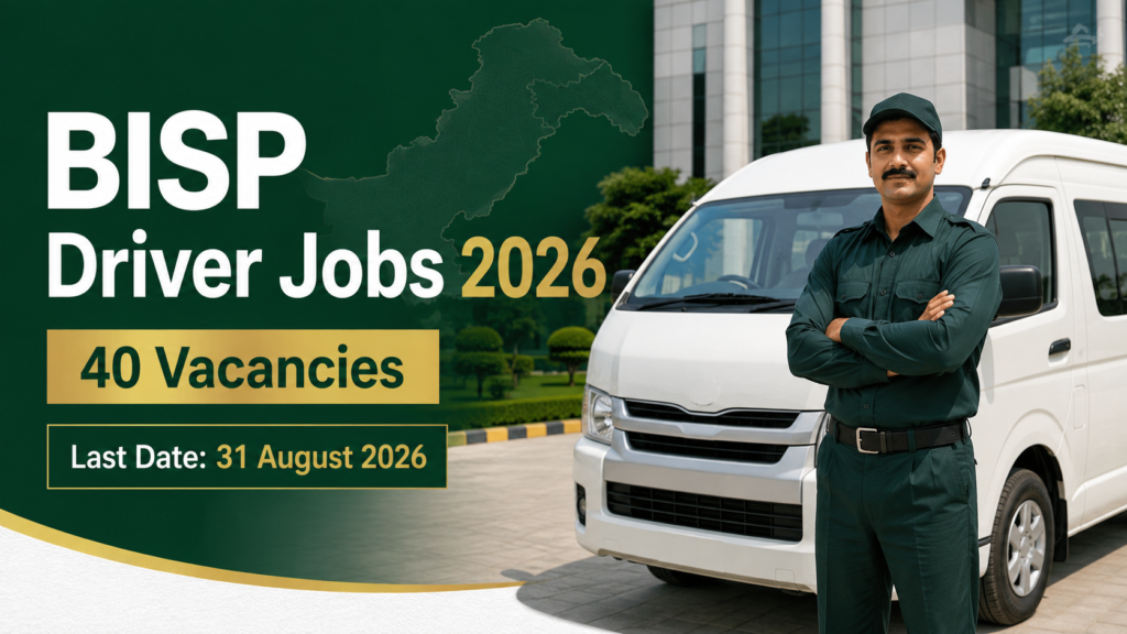 BISP Driver Jobs 2026