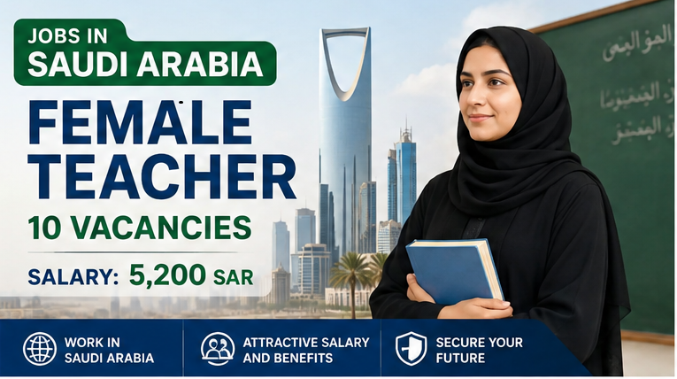 Female Teacher Jobs in Saudi Arabia 2026 – 10 Vacancies