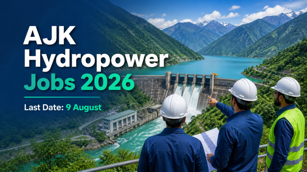AJK Hydropower Jobs 2026 last date 9 August