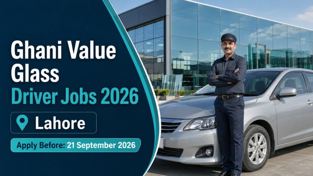 Ghani Value Glass Driver Jobs 2026