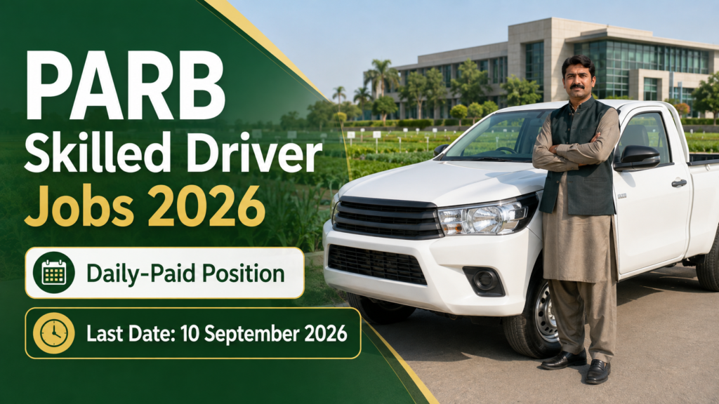 PARB Skilled Driver Jobs 2026