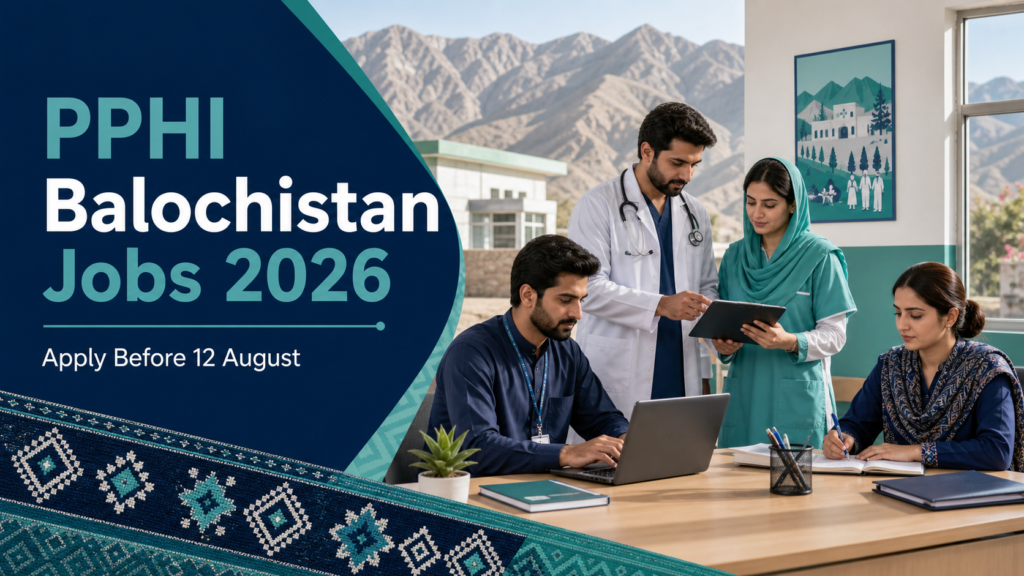 PPHI Balochistan Jobs 2026 apply before 12 August