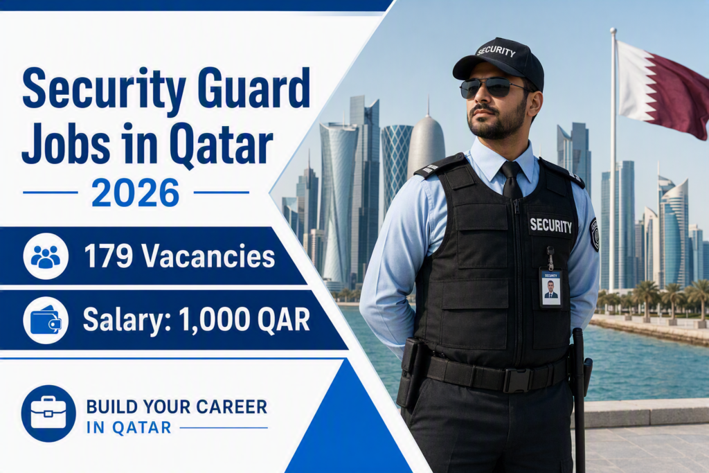 Security Guard Jobs in Qatar 2026 – 179 Vacancies