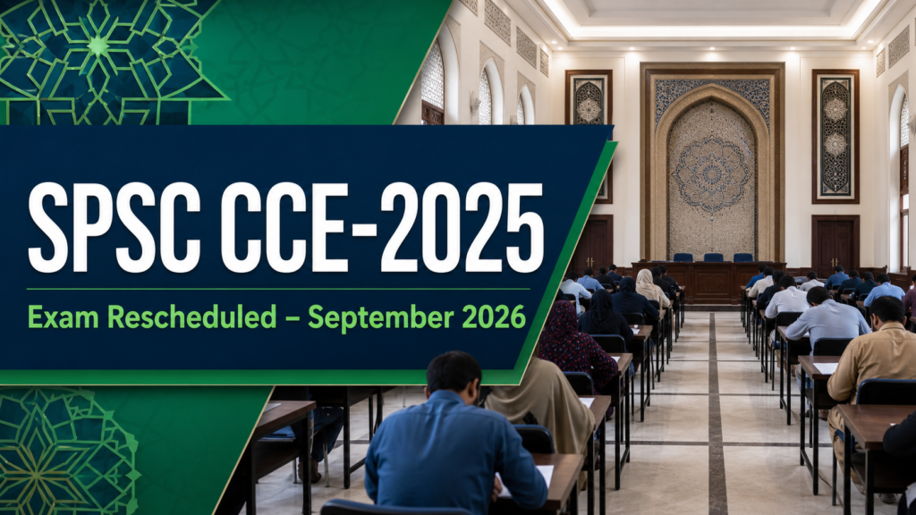 SPSC CCE-2025 written examination rescheduled to September 2026