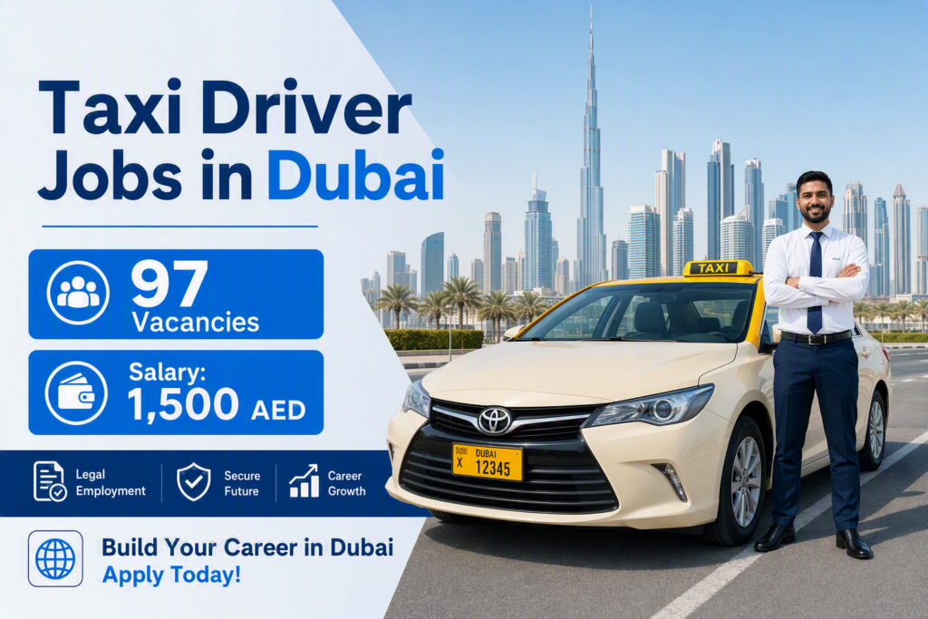 Taxi Driver Jobs in Dubai UAE 2026 – 97 Vacancies
