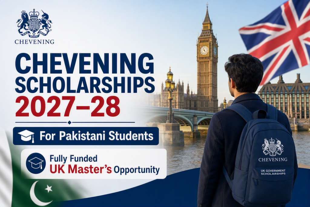 Chevening Scholarships 2027-28 for Pakistani students