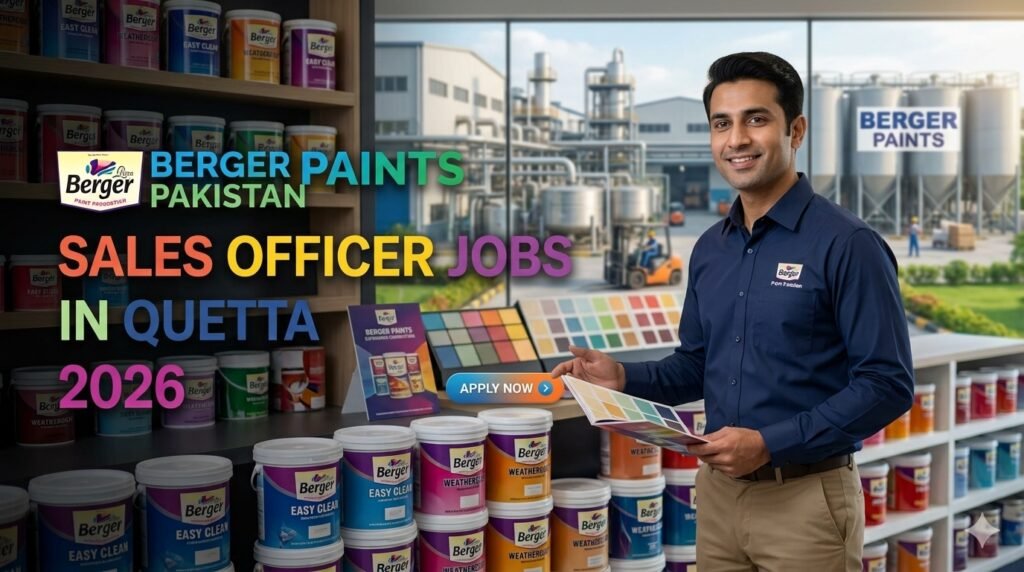 Berger Paint Pakistan Sales Officer Jobs in Quetta 2026